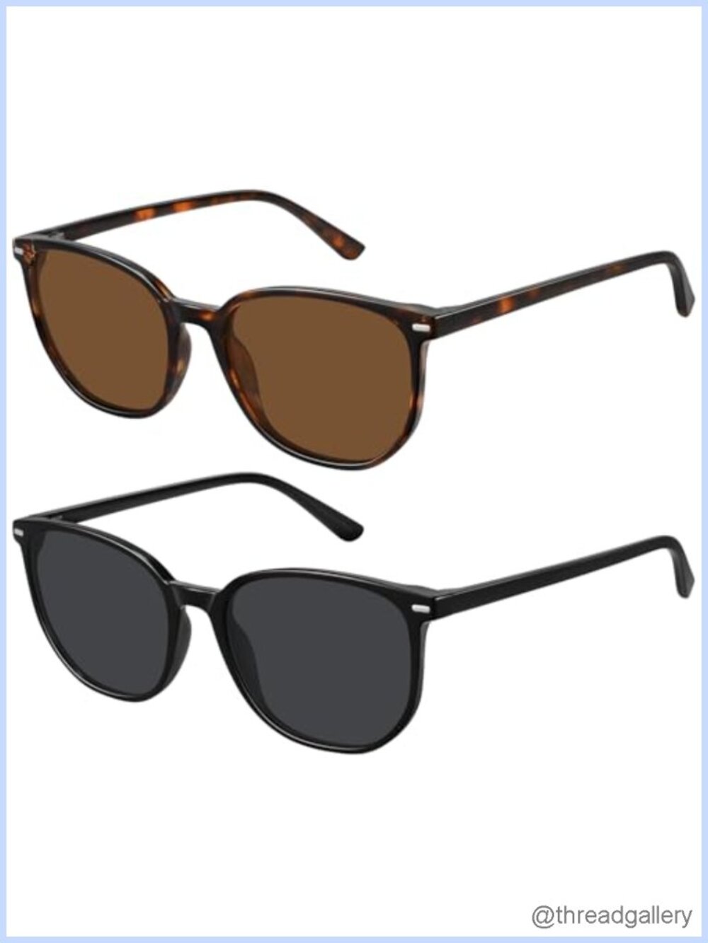 WOWSUN Retro Polarized Sunglasses UV400 Round Acetate Frame